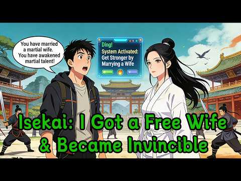 Isekai: I Got a Free Wife & Became Invincible！【part 1】#manhwa #audiobook  #harem #survivalstory