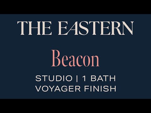 Beacon | Studio, 1 Bath Floorplan | Voyager Finish Package | The Eastern Apartments
