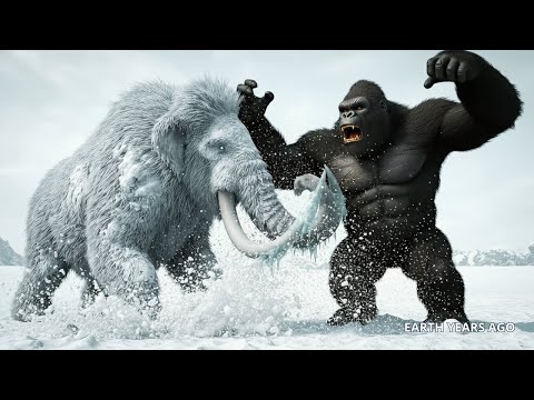 King Kong Fights the FROZEN Beast in an Epic Battle