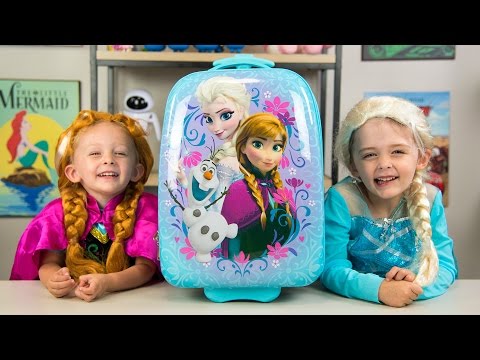 HUGE Frozen Backpack Surprise Toys Disney Princess Elsa Anna Fashems My Little Pony Kinder Playtime Video