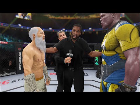 UFC 4 - Old Bruce Lee vs. Mighty Thanos - Super Dragon 🔥🐲