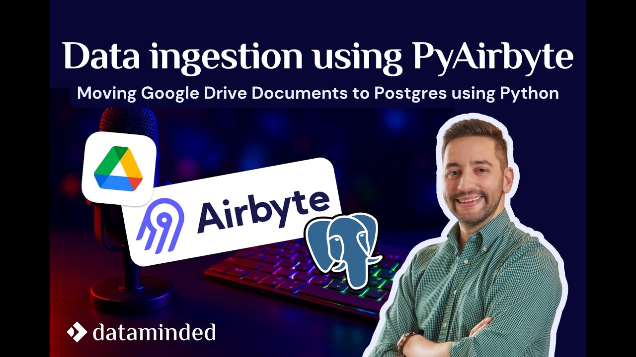 Data ingestion using PyAirbyte: Google Drive to Postgres