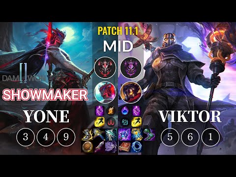 DWG Showmaker Yone vs Viktor Mid - KR Patch 11.1