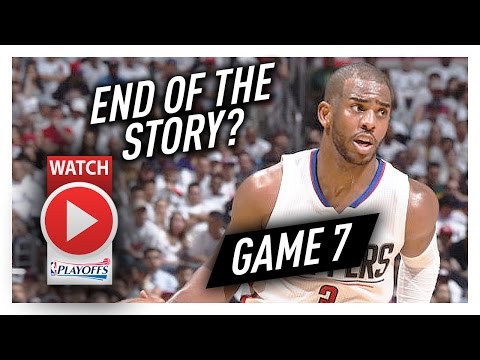 Chris Paul Full Game 7 Highlights vs Jazz 2017 Playoffs - 13 Pts, 9 Ast, Last Game as a Clipper?
