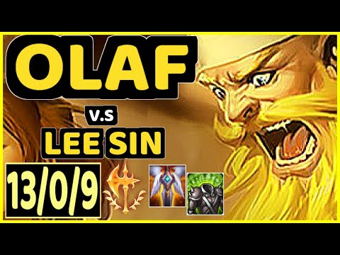 KREOX (OLAF) vs LEE SIN - 13/0/9 KDA JUNGLE CHALLENGER GAMEPLAY - EUW