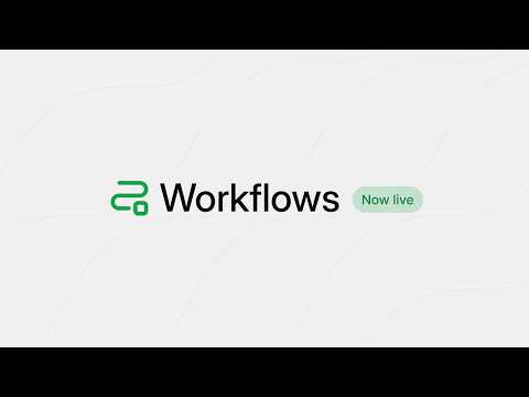 Mintlify Workflows 소개 영상