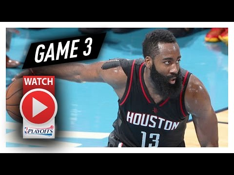 James Harden Full Game 3 Highlights vs Thunder 2017 Playoffs - 44 Pts, 6 Ast, 6 Reb