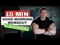 10 Minute At Home Morning Workout (NO EQUIPMENT BODYWEIGHT WORKOUT)