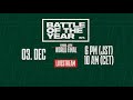 LIVE Battle Of The Year World Final 2022 BATTLES