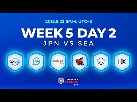 Clash Royale League Asia Season2 - Week 5 Day 2