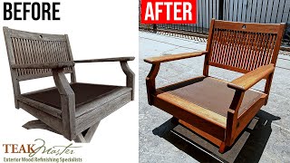 How to Properly Clean & Restore Outdoor Patio Ipe Wood Furniture | Teak Master