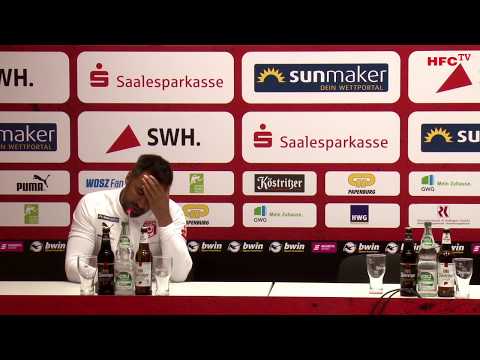 29. Spieltag: Hallescher FC - Eintracht Braunschweig | Pressekonferenz nach dem Spiel