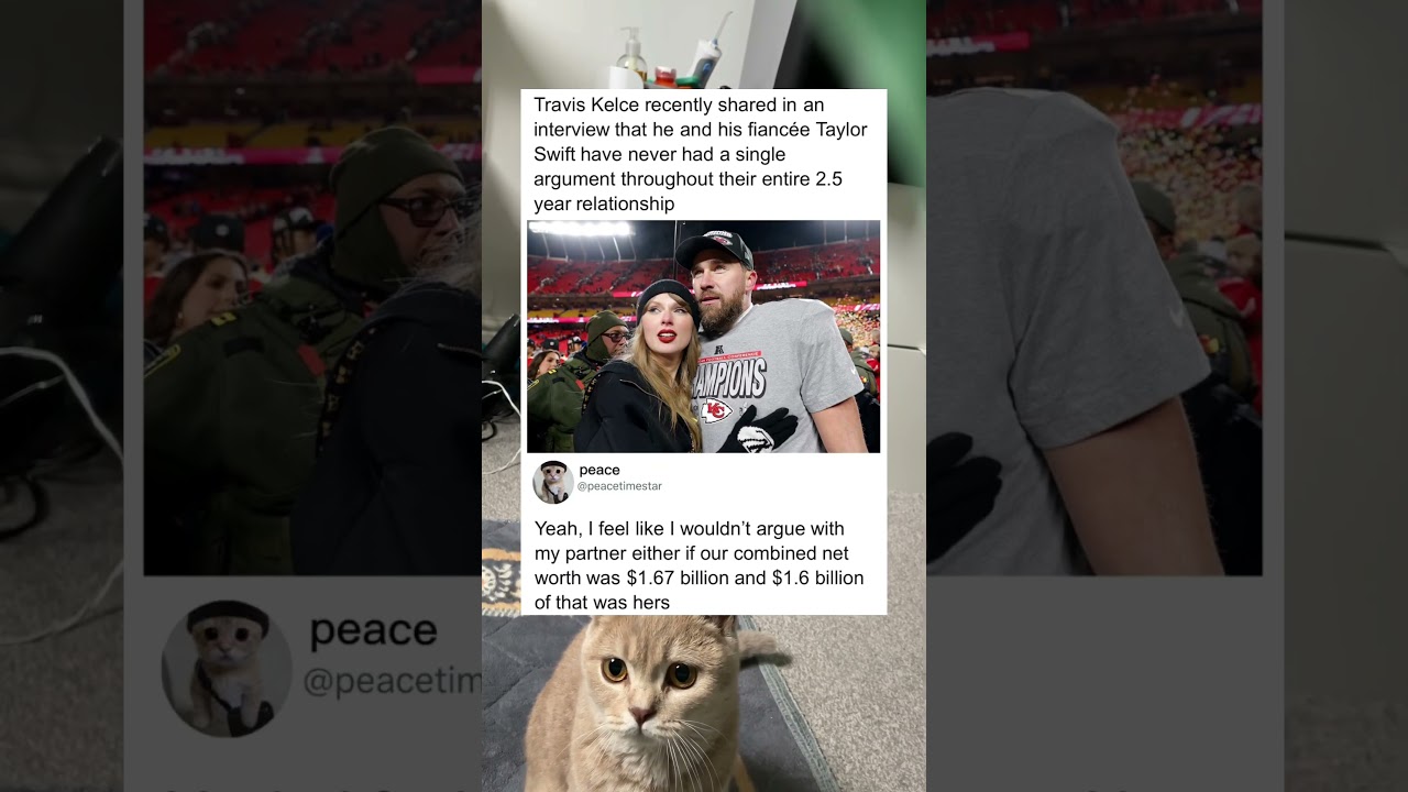 Travis Kelce says they haven’t argued once