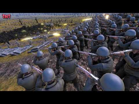 US Soldiers vs Horde of Nazi Zombies - Ultimate Epic Battle Simulator - UEBS