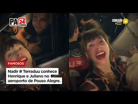 Vídeo: Nadir # Terraduu conhece Henrique e Juliano no aeroporto de Pouso Alegre.