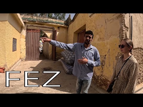 WALKING TOUR 4K  FEZ Marruecos con guia turistica - 2024 - 4k UHD
