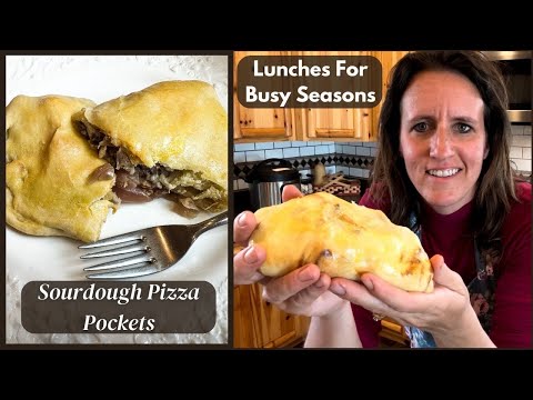 Lunches For Busy Seasons || Sourdough Pizza Pockets