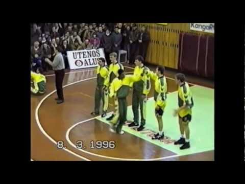 LKL. Plungės Olimpas - Kauno Žalgiris 1996 03 08