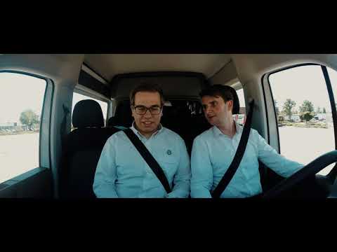 Trailer Assist von Volkswagen im CRAFTER, so einfach gehts auch auf der Baustelle.