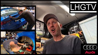 LHGTV // REAR WHEEL BEARING INSTALL PART 1 // SPOILER PROJECT STARTS //