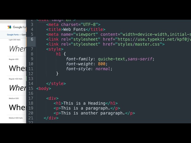 Thumbnail of Using Google Fonts lesson