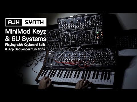 MiniMod Keyz & 6U Full System - Keyboard Split & Arpeggiator Sequencer mode melodic performance
