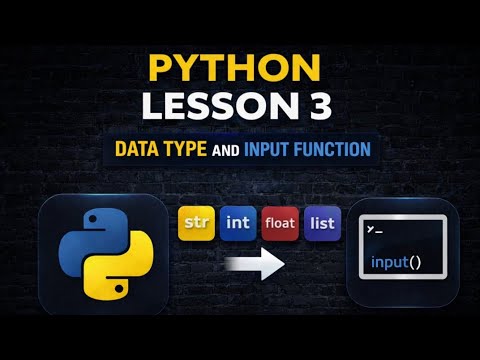 Python Lesson 3 Data Type Function Input Codingpython