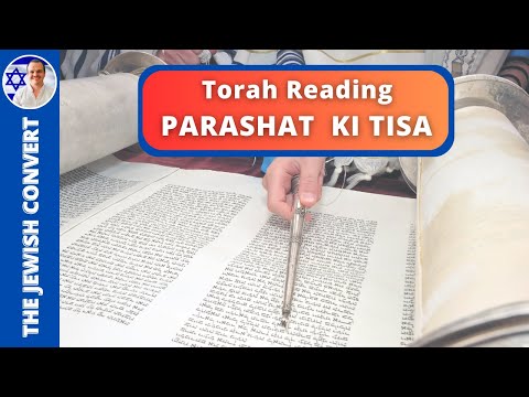 Torah Reading | Parashat KI TISA in Hebrew with English Translation