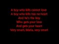 Glee - A Boy Like That (West Side Story) - Lyrics ...