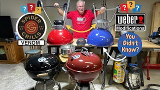 Weber 22” Kettle Ash Catcher Modification! / How To Make The Spider Grills Venom Fit! / Easy To Do!