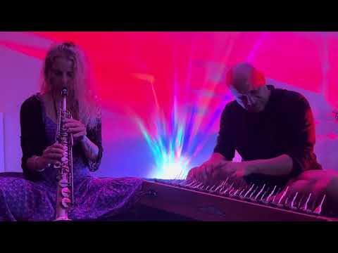 Ambient spiritual jazz channeled improvisation w/ soprano saxophone and array mbira full wolf moon