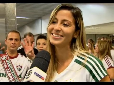 Fluminense Campeão 2012 - Chegada do time no Rio