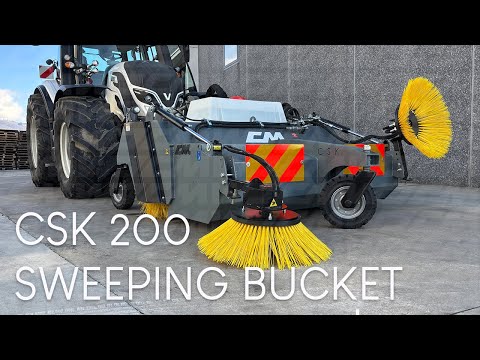 Balayeuse aligneuse ramasseuse agricole pour tracteurs chargeuse sur pneus_5