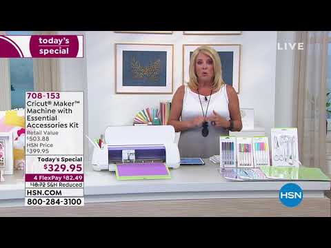Cricut Maker Machine with Essential Accessories Kit