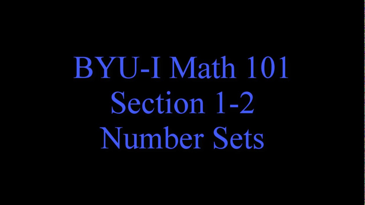 101 1-2 Number Set Instruction