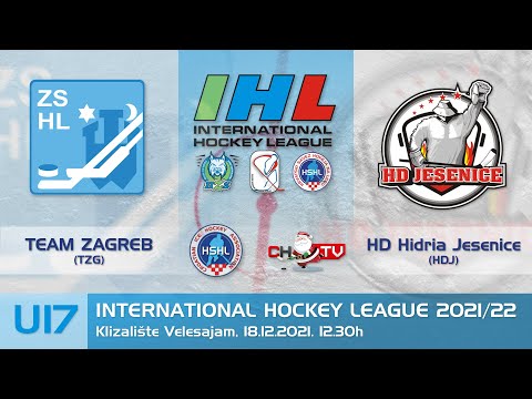 Highlights - IHL U17 2021/22 - Team Zagreb vs HD Hidria Jesenice