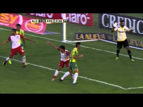 Gol de Insúa. Aldosivi 1 - Argentinos 1. Fecha 2. Campeonato de Primera División 2016