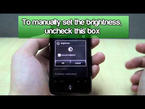 How to Change the Brightness on HTC Aria