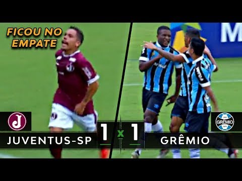 JUVE DEU TRABALHO   Juventus SP 1 x 1 Grêmio   Melhores Momentos HD   Copa São Paulo 2020