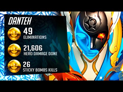 Danteh Best Echo in the World - 49 elims! [ Overwatch Season 33 Top 500 ]