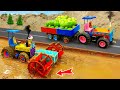 Diy tractor making mini Harrow Plowing Machine | diy Planting & Harvesting Guava Farm | HP Mini