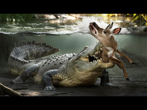 Deadly Encounters: Crocodiles vs. Various Prey  - घातक संदर्भ: मगरमच्छ विभिन्न प्रेषणों के खिलाफ