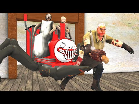 Grandpa and Granny vs Mr Meat vs Choo Choo Charles in Real Life Funny Animation