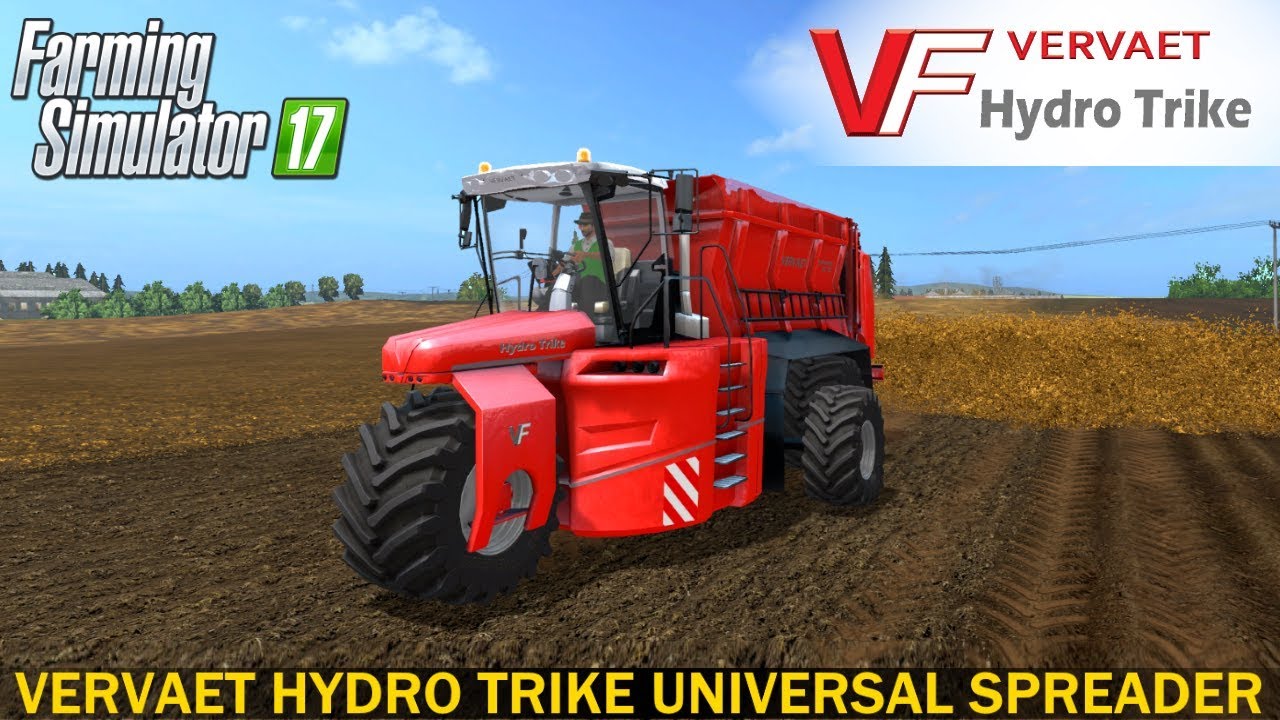 Farming Simulator 17 VERVAET HYDRO TRIKE UNIVERSAL SPREADER
