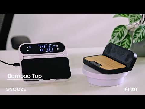 Fuzo  Bamboo Clock With  Alaram