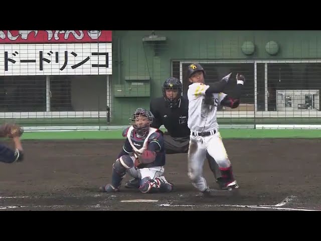 【5回裏】お手本のようなセンター返し!! ホークス・今宮 同点タイムリー!! 2017/3/5 H-S