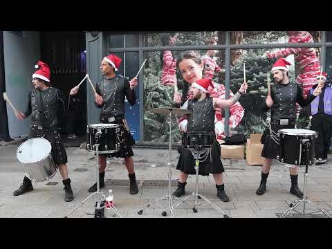 A Spectacular Performance from (The Hit Machine Drummers) on Grafton Street Stuns Huge Crowd...