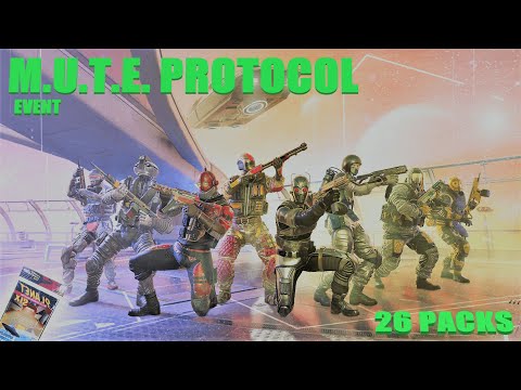 R6 Siege - *NEW* - M.U.T.E. Protocol Event - *ALL* 26 Pack Openings - M.U.T.E. Protocol Packs