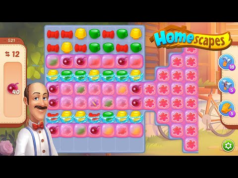 Homescapes - Level 521 to 524 Gameplay Walkthrough - New Update