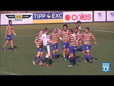 2017 RAMS NHRU Round 17 - Wanderers v Hamilton Hawks